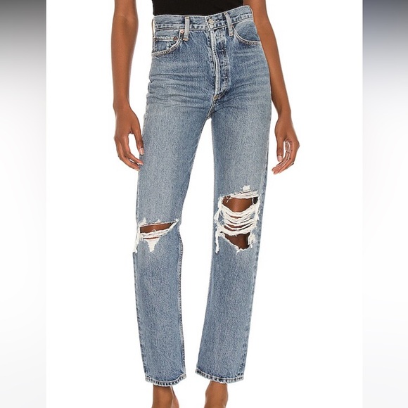 Agolde 90s Pinch Waist HighRise Straight Jeans - Picture 1 of 6